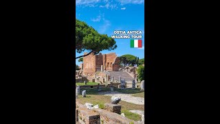 Ancient Roman Port of Ostia Antica walkingtour romanruins [upl. by Neibart673]