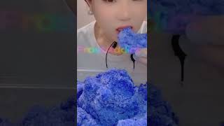 Blue Powdery Crunchy Ice Asmr [upl. by Bonita]