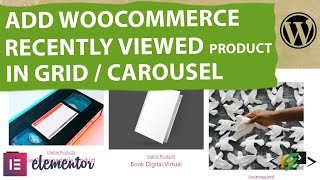 How to Add WooCommerce Products from Specific Categories in Grid or Carousel Elementor WordPress [upl. by Llehcor564]