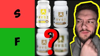 BEST RYSE Protein Powder Flavor Tier List [upl. by Eintihw]