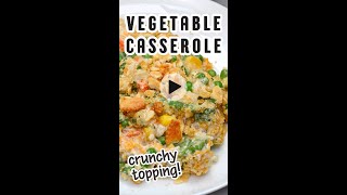 This vegetable casserole recipe is budgetfriendly easy to make and uses freezer staples [upl. by Yedoc]