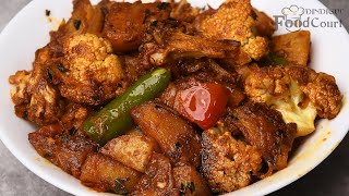 Aloo Gobi Recipe Cauliflower amp Potato Fry Gobi Masala Fry [upl. by Ennoryt]