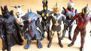 ウルトラ怪獣500 ７体の怪獣・星人を一気にレビュー amp ギンガスパーク音声確認 ウルトラマンギンガ ウルトライブ対応 ソフビ [upl. by Lyle863]