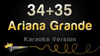 Ariana Grande  3435 Karaoke Version [upl. by Asi456]