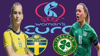 Ireland vs Sweden  womens Euro Qualification [upl. by Annaeed651]