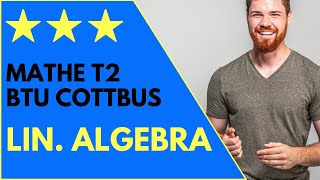 Livestream zu Lineare Algebra Altklausur Mathe T2 Teil 1 BTU Cottbus Senftenberg [upl. by Konopka]