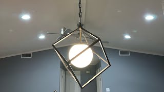 Origin21 LED pendant light installation origin21 installation led diy home [upl. by Nnainot]