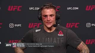 UFC Vegas 4 Dustin Poirier Postfight Interview [upl. by Cavit]