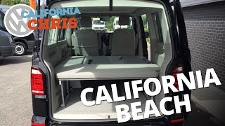 2016 Volkswagen T6 California Beach 2 seat bench video [upl. by Hootman270]