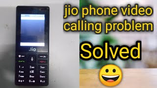 Jio phone video calling problems solutions  how to make video call from jio phone [upl. by Yeldar]