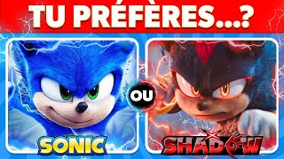 ⚡ TU PRÉFÈRES Édition SONIC 3 le Film 🔵🦔💨 [upl. by Gaile]