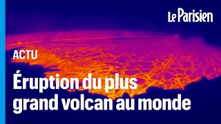 Hawaï  le plus grand volcan actif au monde entre en éruption [upl. by Guildroy]