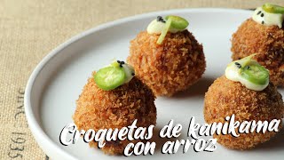 Croquetas de kanikama con arroz [upl. by Nonnel]