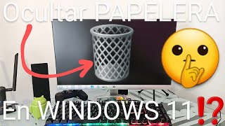 🚮❌ Cómo QUITAR la PAPELERA de RECICLAJE del ESCRITORIO en WINDOWS 11 FÁCIL y RÁPIDO [upl. by Aleek]