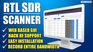 RTL SDR Scanner  FULL Bandwidth Recording With WEB UI [upl. by Annayram]