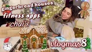 fitness apps starbucks chai at home gingerbread houses n more  VLOGMAS 8 [upl. by Ecinnahs]