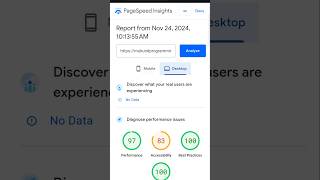 Boost Website Performance with Google PageSpeed Insights analyze websites easily seo test [upl. by Coben]