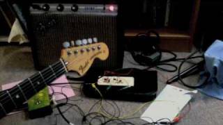 diy stompbox octave pedal and LPB on the breadboard [upl. by Lundin]