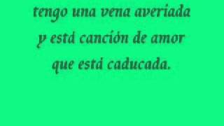 Melendi  Cancion de amor caducada Letra [upl. by Ayerim428]