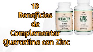 19 Beneficios de Complementar Quercetina con Zinc [upl. by Scheld]