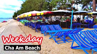 Cha Am Beach  Weekday Morning Trip  Beach near Hua Hin [upl. by Denton]