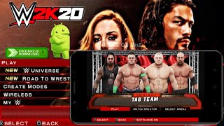 Install WWE 2K20 PPSSPP Download For Android 2020 [upl. by Ieso]