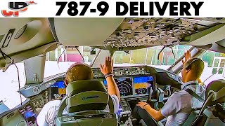 BOEING 787 Delivery PART 2  Takeoff for Record Breaking BioFuel Flight [upl. by Melburn]