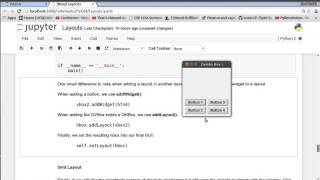 PyQt4 Python GUI 3 Layouts [upl. by Halle]