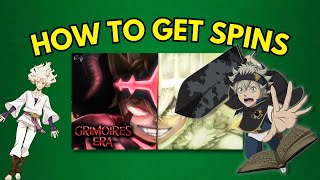 UPD 1 How to get spins in Grimoires Era [upl. by Pippo]