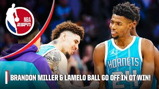 Brandon Miller amp LaMelo Ball GO OFF in Hornets OVERTIME WIN vs Detroit 🏆🤯 [upl. by Belle137]