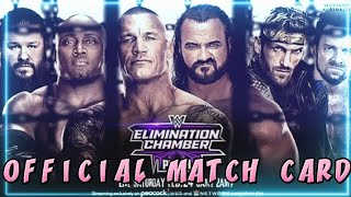 WWE ELIMINATION CHAMBER 2024 Official Match Card  Elimination Chamber 2024 All OFFICIAL MATCH CARD [upl. by Ytineres]