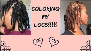 Coloring My Locs Spiritloveslocs [upl. by Trisha]