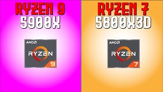 Ryzen 9 5900X might be a better choice  Ryzen 9 5900X VS Ryzen 7 5800X3D [upl. by Penrod]