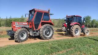 CaseIH jx65c VS Tümosan 7065 kıran kırana çekişme [upl. by Molli132]