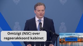 Omtzigt NSC over het regeerakkoord quotDe stem van het VOLK wordt EINDELIJK gehoordquot [upl. by Onitnatsnoc]