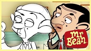 From Original Drawings to Animation quotFish Sittingquot  Mr Bean Official [upl. by Wilscam90]