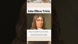 THE BLIND POET WHO GAVE 630 WORDS  JOHN MILTON BIRTHDAY SPL shorts johnmilton authortrivia poet [upl. by Nylsej884]