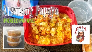 How to make Atsara Atchara Papaya l Pickled Papaya l FoodPH Atbp [upl. by Ger]