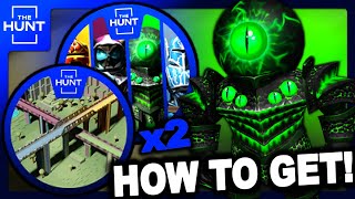 THE HUNT HOW TO GET THE BADGE FROM Catalog Avatar Creator ROBLOX THE HUNT EVENT 2024 [upl. by Holna]