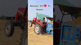 Messey 241 di Tractor ki trolly me Power। tractor automobile shorts viralshorts [upl. by Mcilroy536]