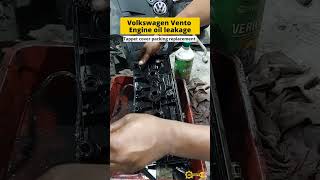 Engine Oil Leakage Issue In Volkswagen Vento  VW engine oil leakage Repair  MotoFyx shorts [upl. by Knox]