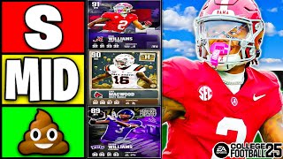 Ranking The BEST WIDE RECEIVERS In College Football Ultimate Team [upl. by Ev951]