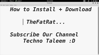 How to Install  Download Kali Linux Tool  TheFatRat  Step By Step [upl. by Ecraep167]