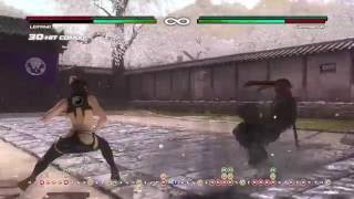 DOA5LR LeiFangHelena Tag Death Combo 401 damage [upl. by Adrian]