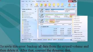 convert striped volume to primary partitionMiniTool Partition Wizard [upl. by Grunberg870]