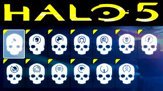 HALO 5  ALL SKULL LOCATIONS Halo 5 Guardians Skulls [upl. by Endaira]