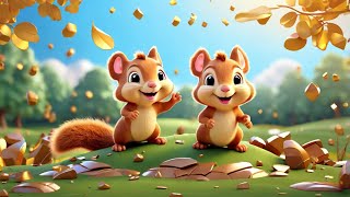 The Beautiful Squirrels  Nursery Rhymes Kids Songs  Baby Songs [upl. by Ainatit]