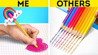 CRAZIEST SCHOOL HACKS TO BECOME POPULAR  Genius DIY School And Creative Girly Tricks By 123 GO [upl. by Coralie]