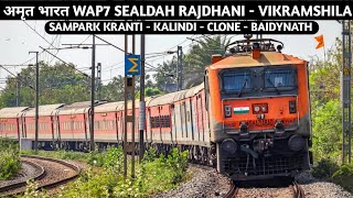 Indian Superfast Trains Att Full Speed Action RajdhaniVikramshilaSampark Kranti amp More [upl. by Egarton261]