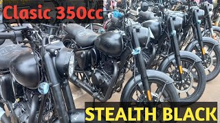 ROYAL ENFIELD CLASIC 350cc STEALTH BLACK CLASIC STEALTH BLACK ROYAL ENFIELD DARK EDITION♥️love [upl. by Donaugh383]